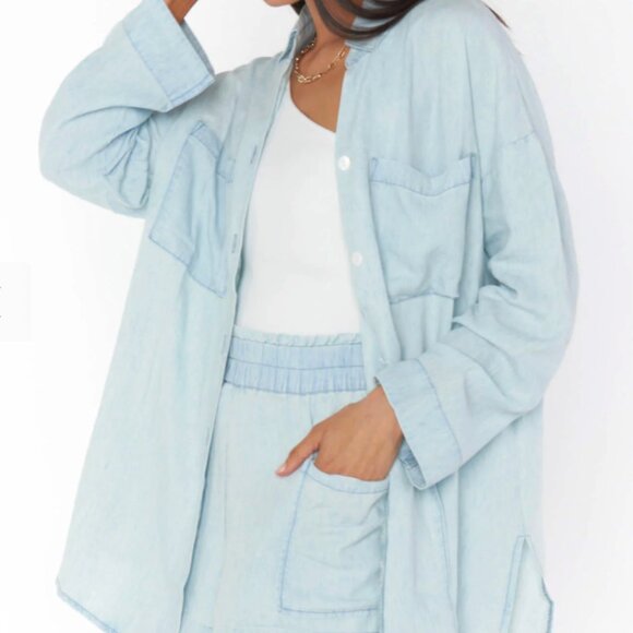 Show me your mumu cute fall staple button up cotton - Picture 1 of 4